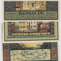 Ziegenrück-Ranis-Notgeld 6x50 Pfennig vom 30.7.1921, 6 Scheine
