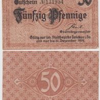 Zwickau-Notgeld 50 Pfennig bis 31.12.1919 braun, gebrauchte-Erhaltung