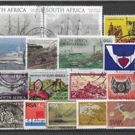 002) Südafrika Posten/Lot gestempelt