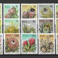 004) Südafrika 1977 Pflanzen Posten/Lot 15 Werte postfrisch
