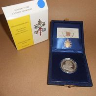 Vatikan Silber PP/ Proof 500 Lire 1997 JOH. PAUL II. (1979-2005) Weltjugendtag Paris,
