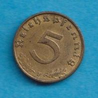 Deutsches Reich 5 Reichspfennig 1938 F