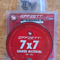 Neu 10m Effzett Stahlvorfach DAM FZ 7x7 T: 18kg Vorfach Hecht Zander Waller Wels