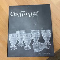 Cheffinger Glas-Set - 6 edle Gläser à 180 ml (neu & OVP)