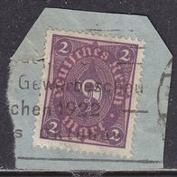 Deutsches Reich 191 O Briefstück WZ Waffeln #028004