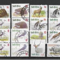 007) Südafrika Vögel und Tiere Posten/Lot gestempelt