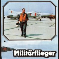 Militärflieger, Für die Berufsberatung, DDR-Werbeprospekt Militärverlag 1984