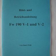 Beschreibung Fw 190 V-1 m.36 Seiten v.1940