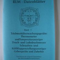 Luftwaffe RLM-Datenblätter - Teil 1