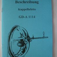 Beschreibung Kuppellafette m.16 Seiten vor 1945