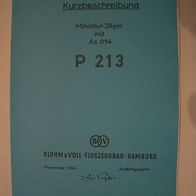 Beschreibung Blohm & Voß P 213 v. 1944 (28 Seiten)