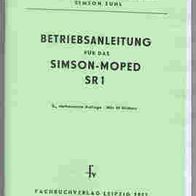 Betriebsanleitung Simson SR 1 von 1957 mit Schaltplan