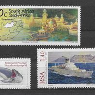 091) Südafrika 1995-97 3 Werte ungestempelt