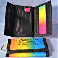 Schlüsseletui mit Reißverschluss Regenbogenfarben Maße ca. 8 x 18,5 cm NEU