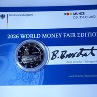 2 Euro Deutschland 2026 Coincard spiegelglanz / PP Bremen Klimahaus Bremerhaven