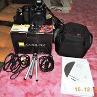 Nikon Coolpix L100 Digitalkamera 10 MP, 15 opt. Zoom, 3" Display Full HD Film