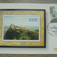 Italien 2603 Philateliekarte Zahnräder San Marino 1998/99