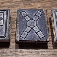 3 alte DDR Kinderstempel Verkehrszeichen VEB Famos Leipzig Stempel Vintage