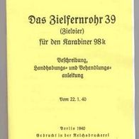 Beschreibung Zielfernrohr 39 von 1940