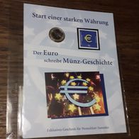 1 Euro / 56 Cent Briefmarke Numisblatt Start einer starken Währung