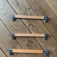 3er Set Kleiderbügel, Raumsparbügel, Hosenbügel, Rockbügel