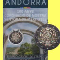 Andorra Gedenkmünze 2 Euro 2021 BU Krönung unserer lieben Frau Meritxell