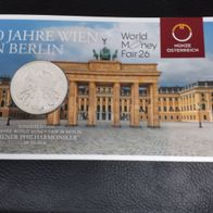 1 Oz Wiener Philharmoniker in Silber World Money Fair Berlin 2026 Sonderedition