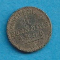 Preußen 1 Pfennig 1856 A