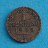 Preußen 1 Pfennig 1863 A Siehe