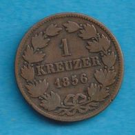 Baden 1 Kreuzer 1856