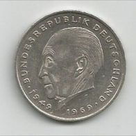 Zum 50. Jubeljahr eine 2 DM Münze von 1976 K. Adenauer