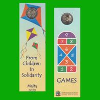 Malta Sondergedenkmünze Stgl./ BU 2 Euro 2020 Spiele mit Mz. Füllhorn