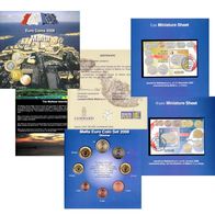 Malta offizieller KMS Postausgabe 2008 mit Briefmarken Sonderstempel