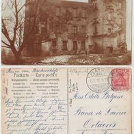 Plathe 1906 braune Fotokarte mit Blücherschlossruine