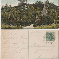 Memel Schwarzort 1916 Litauen mit Germania Marke gelaufen