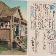 Feldpost Ukraine Trachtenkarte 1916 Briefstempel Kais. Deutsch. Polizei