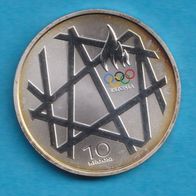 Estland 10 Krooni 2008 Olympia Peking Silber