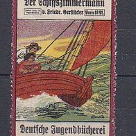 alte Reklamemarke - Deutsche Jugendbücherei - Nr. 3 - Der Schiffszimmermann (383)