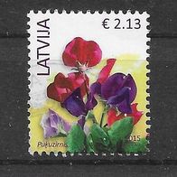 12) Lettland 2015 Blumen Mi. Nr. 933 gestempelt