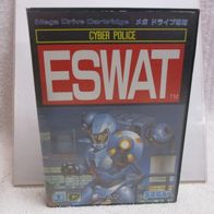 ESWAT Cyber Police Sega Mega Drive Spiel Japan Version mit Hülle u. Verpackung