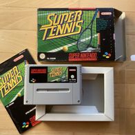 Super Tennis mit OVP + Anleitung * Super Nintendo Spiel * SNES *