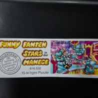 Ü - Ei Beipackzettel Funny Fanten Stars in der Manege 616 532