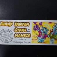 Ü - Ei Beipackzettel Funny Fanten Stars in der Manege 616 672