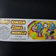 Ü - Ei Beipackzettel Funny Fanten Stars in der Manege 616 621