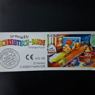 Ü - Ei Beipackzettel Die verrückte Schreibtisch - Bande 610 186