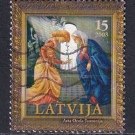 Lettland, 2003, Mi. 602, Weihnachten, 1 Briefm., gest