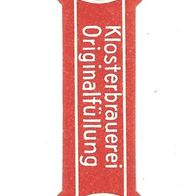 ALT Bieretikett "Hell" Kloster-Brauerei † 1965 Ensdorf Lkr. Amberg-Sulzbach Oberpfalz