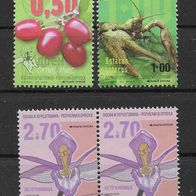 032) Bosnien-Herzegowina (serbische Rep.) Mi. Nr. ? 4 Werte gestempelt
