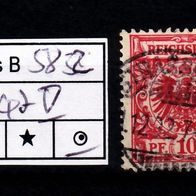Los E5832: Deutsches Reich Mi. 47 V ba, gest