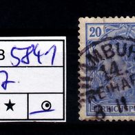 Los E5841: Deutsches Reich Mi. 57, gest